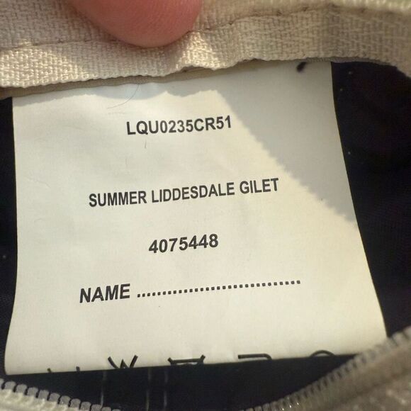 Barbour Liddesdale Summer Gilet Quilted Vest Size 6 - Picture 7 of 13